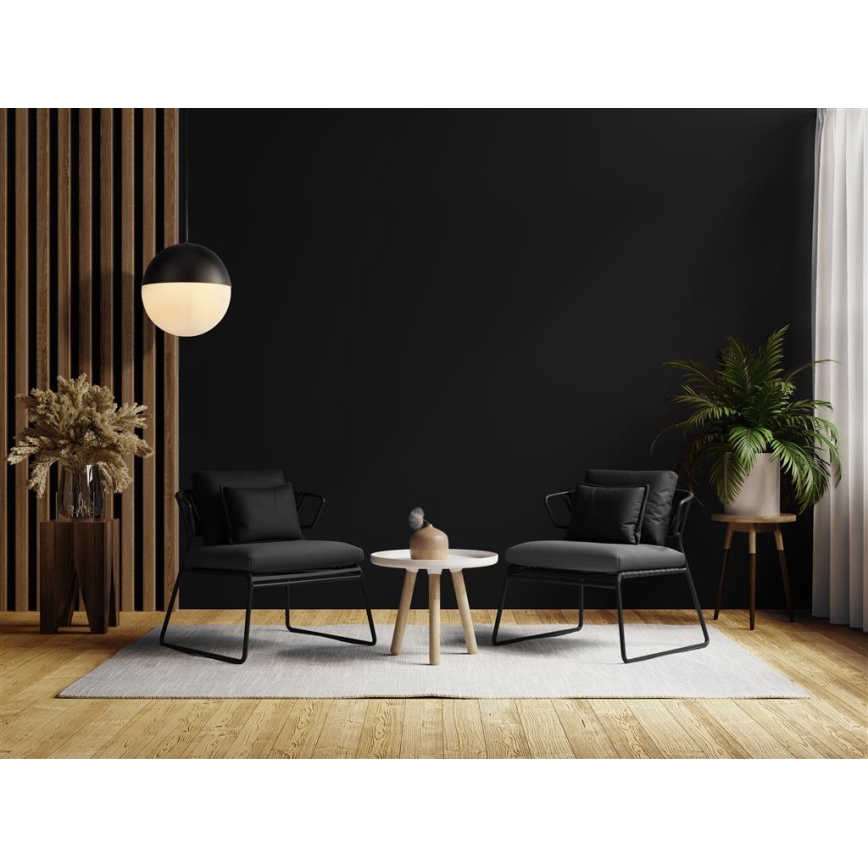 Searchlight - Candelabro suspenso ENDOR 1xE27/40W/230V preto
