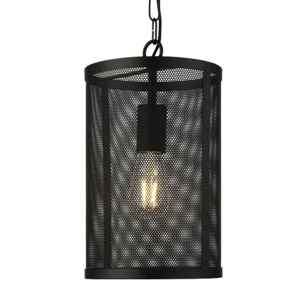 Searchlight - Candelabro numa corrente FISHNET 1xE27/60W/230V preto antigo