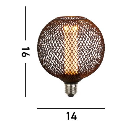 Searchlight  - Lâmpada LED decorativa dimerizável WIRE MESH E27/4,5W/230V 2700K