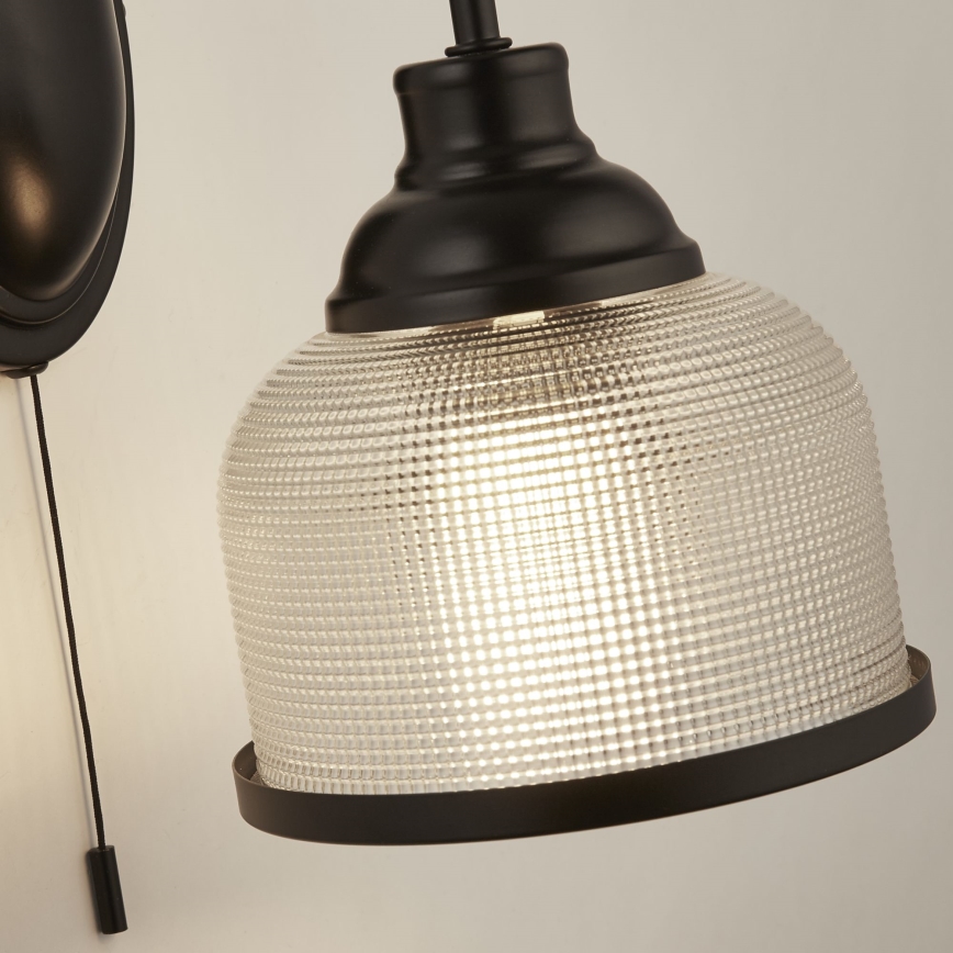 Searchlight - Candeeiro de parede BISTRO 1xE27/60W/230V preto