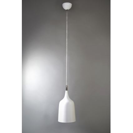 Searchlight - Candeeiro suspenso 1xE27/60W/230V branco