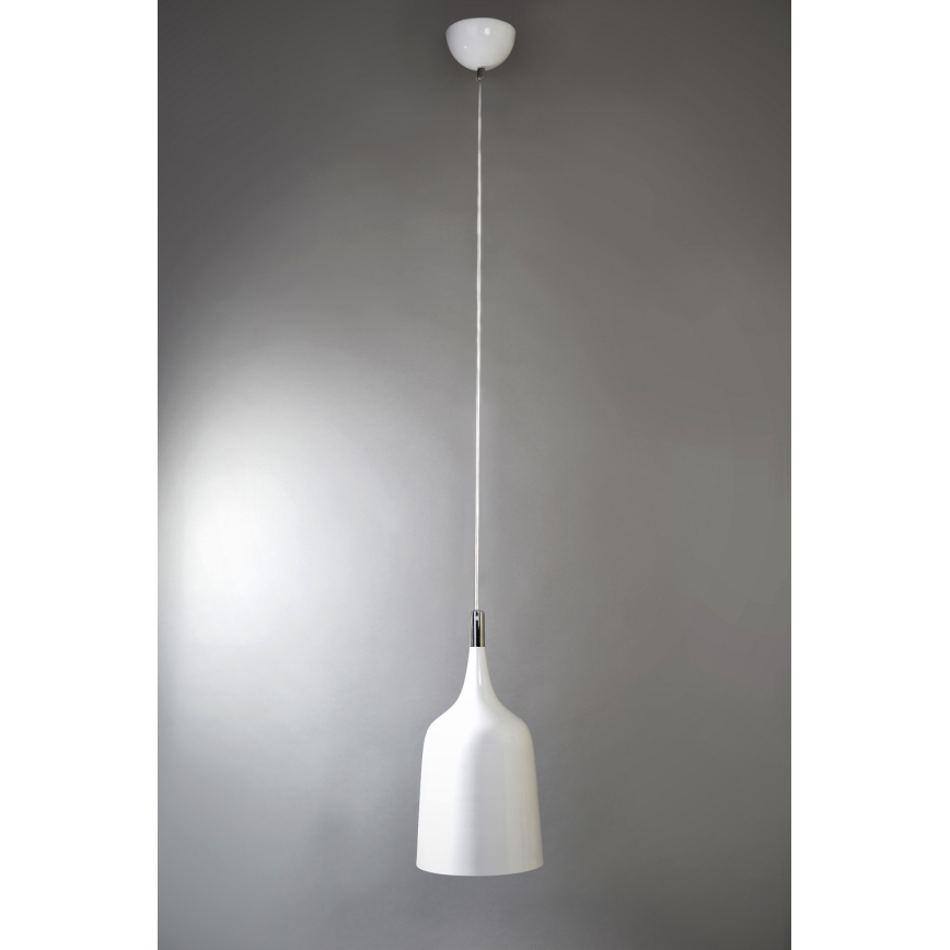 Searchlight - Candeeiro suspenso 1xE27/60W/230V branco