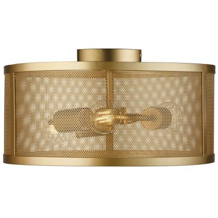 Searchlight - Luz de teto FISHNET 3xE27/60W/230V dourado