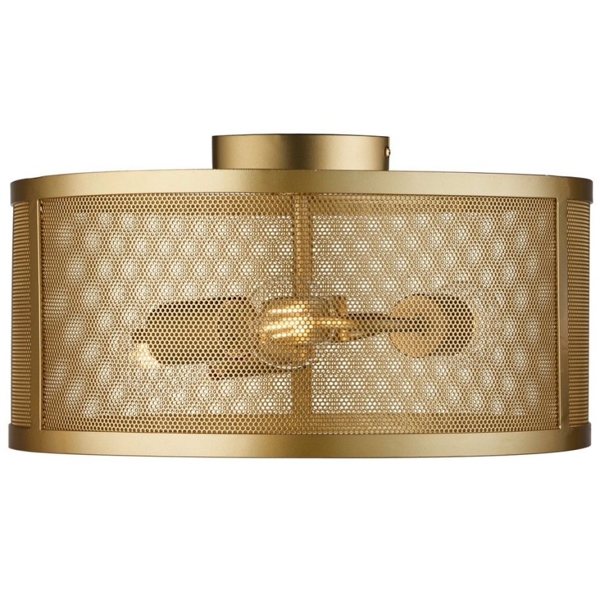 Searchlight - Luz de teto FISHNET 3xE27/60W/230V dourado