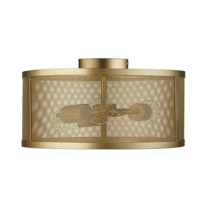 Searchlight - Luz de teto FISHNET 3xE27/60W/230V dourado