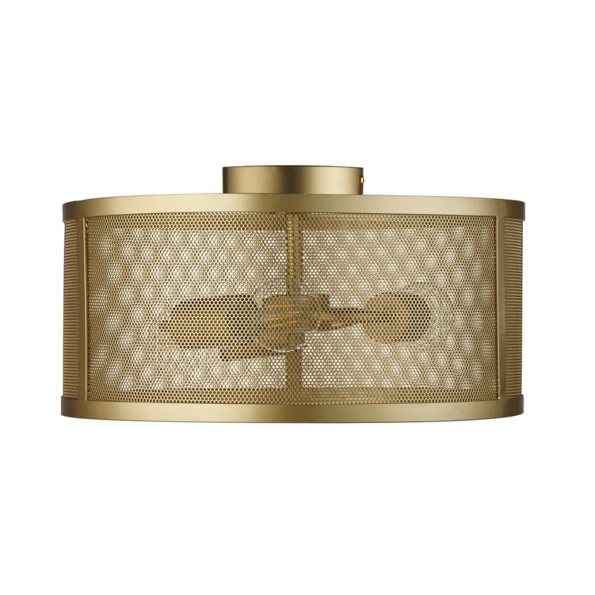 Searchlight - Luz de teto FISHNET 3xE27/60W/230V dourado