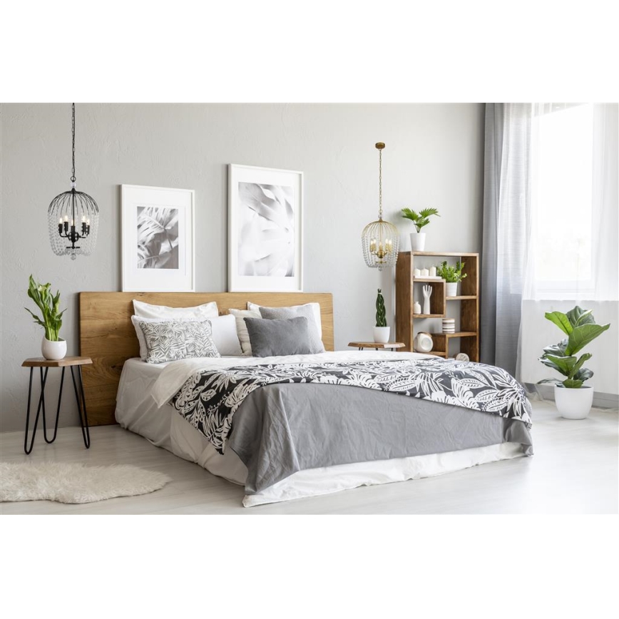 Searchlight - Candelabro suspenso SHOWER 5xE14/60W/230V preto