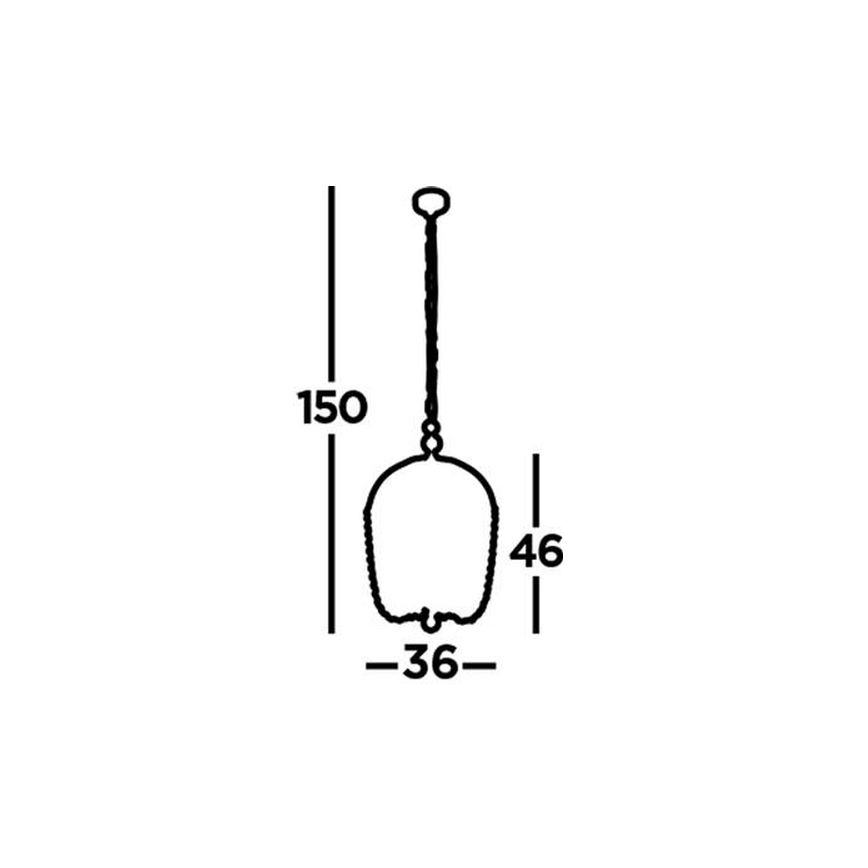 Searchlight - Candelabro suspenso SHOWER 5xE14/60W/230V preto