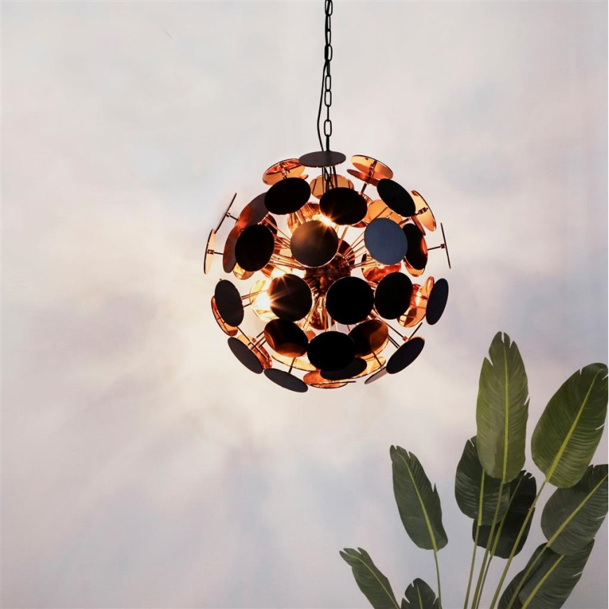Searchlight - Lustre suspenso por cabo DISCUS 4xE14/60W/230V