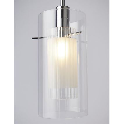 Searchlight - Candelabro suspenso DUO 3xE14/60W/230V cromado brilhante