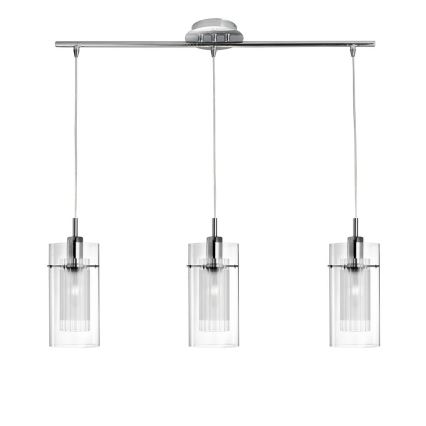 Searchlight - Candelabro suspenso DUO 3xE14/60W/230V cromado brilhante
