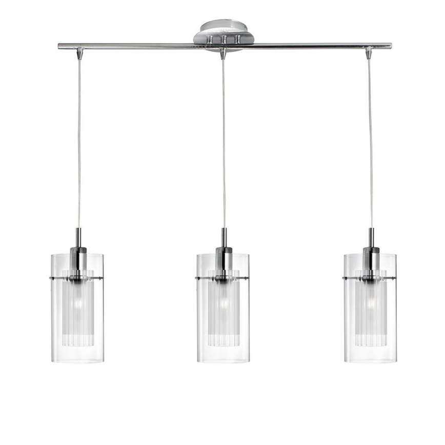Searchlight - Candelabro suspenso DUO 3xE14/60W/230V cromado brilhante