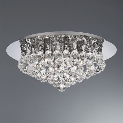 Searchlight - Luz de teto de cristal HANNA 6xG9/33W/230V