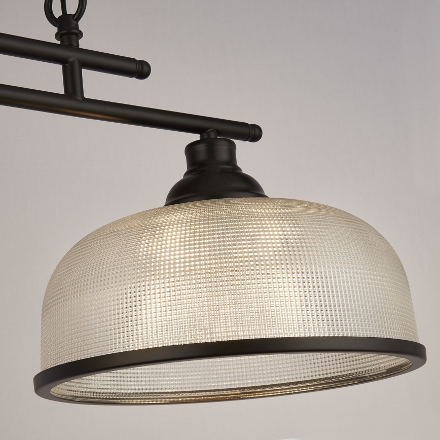 Searchlight - Candeeiro suspenso BISTRO 3xE27/60W/230V preto