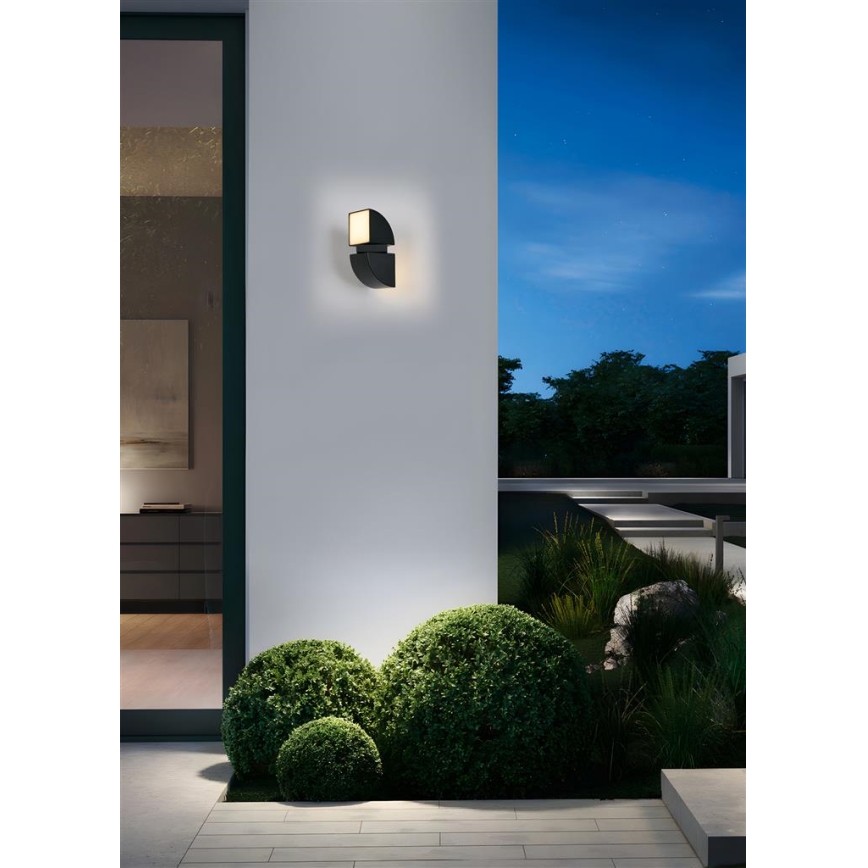 Searchlight - Aplique de parede exterior LED DAKOTA 2xLED/4W/230V IP44