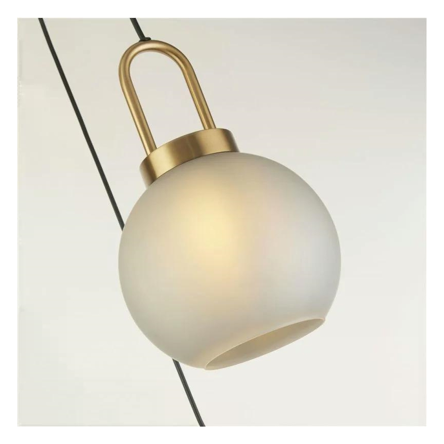 Searchlight - Candelabro suspenso SNOWDROP 3xE27/60W/230V latão