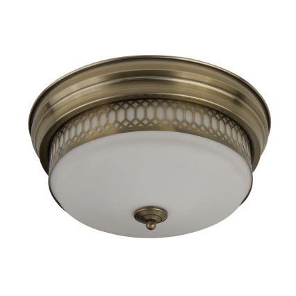 Searchlight - Luz de teto EDINBURGH 2xE27/40W/230V bronze