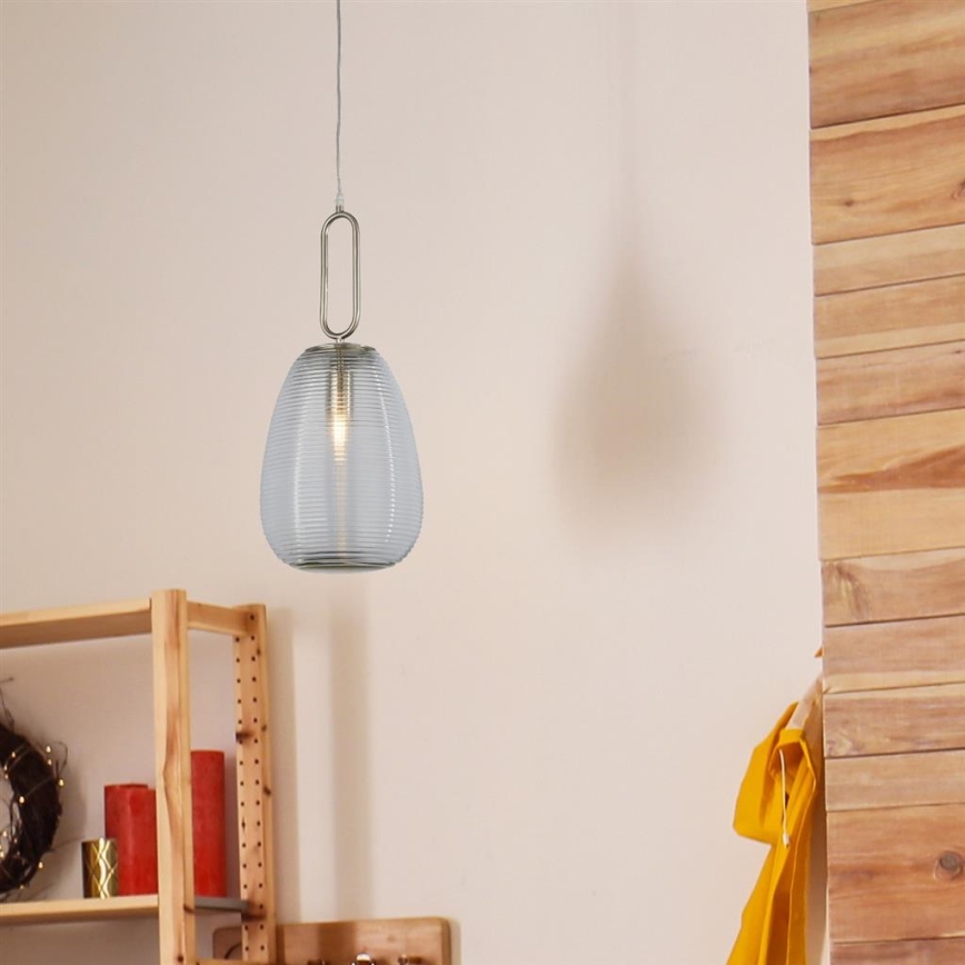 Searchlight - Candelabro suspenso ELIXIR 1xE27/60W/230V transparente