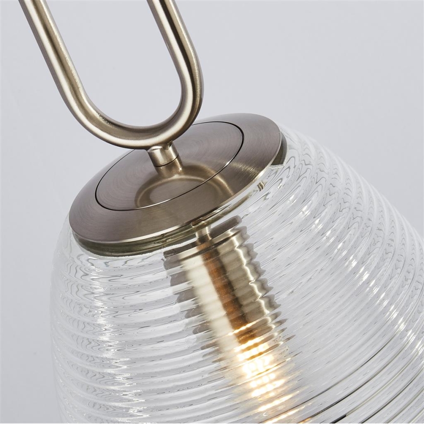 Searchlight - Candelabro suspenso ELIXIR 1xE27/60W/230V transparente