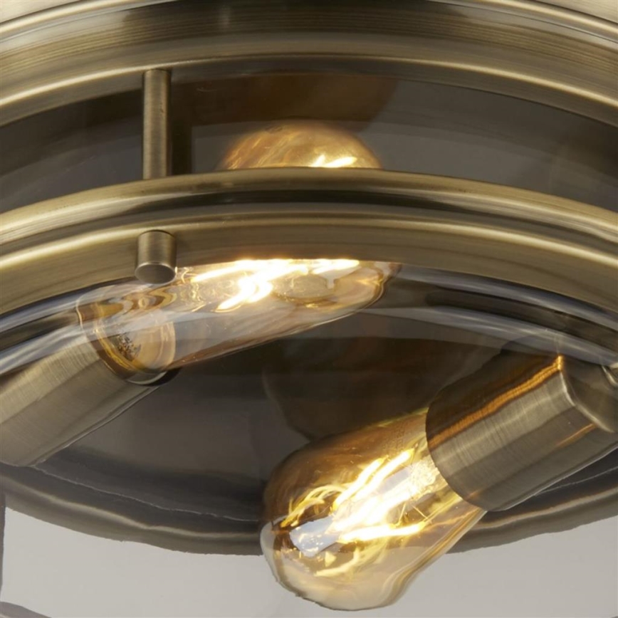 Searchlight - Luz de teto EDINBURGH I 2xE27/40W/230V bronze