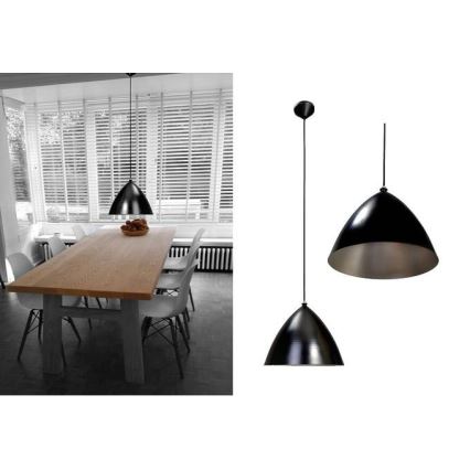 Searchlight  - Candeeiro suspenso 1xE27/60W/230V preto