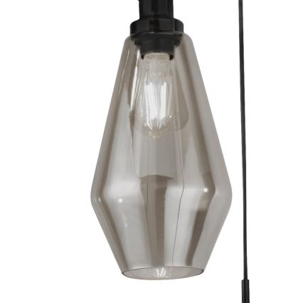 Searchlight - Candelabro suspenso MIA 3xE27/60W/230V preto