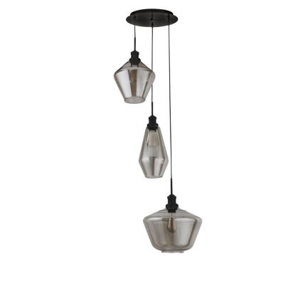 Searchlight - Candelabro suspenso MIA 3xE27/60W/230V preto