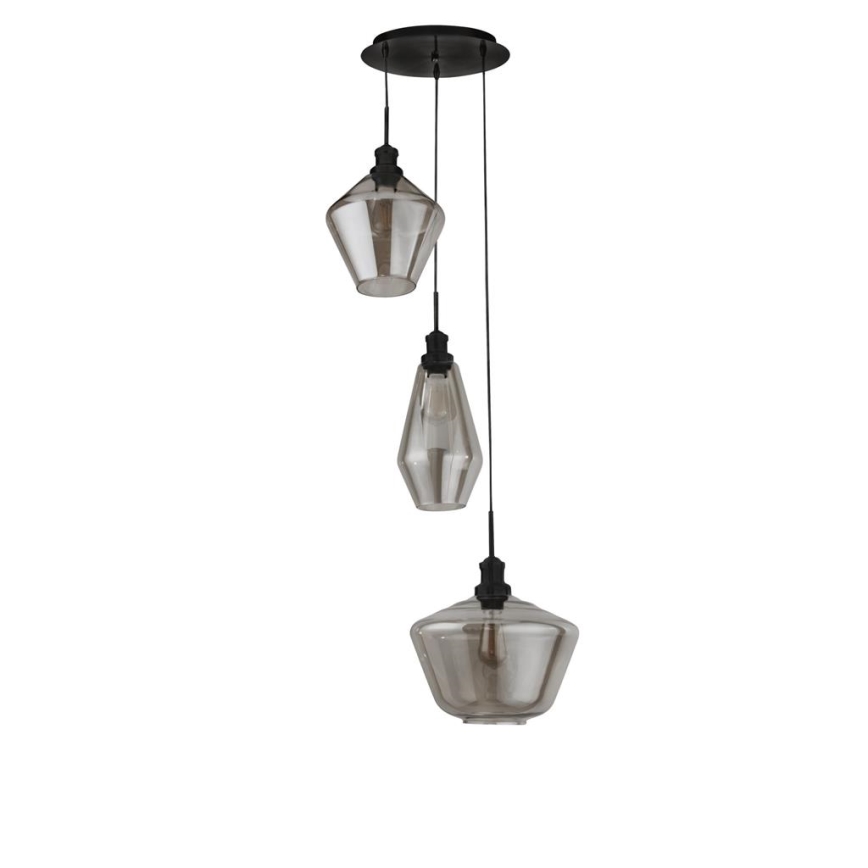 Searchlight - Candelabro suspenso MIA 3xE27/60W/230V preto