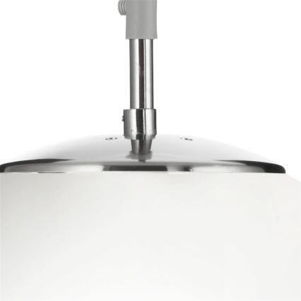 Searchlight - Candelabro suspenso ATOM 1xE27/60W/230V branco/cromado brilhante
