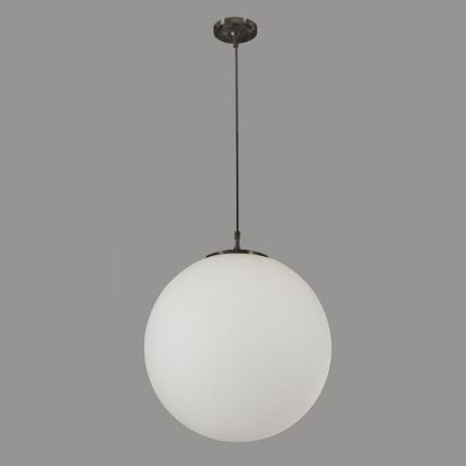 Searchlight - Candelabro suspenso ATOM 1xE27/60W/230V branco/preto