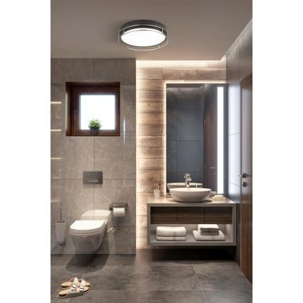Searchlight - Iluminação de teto para casa de banho PHEONIX 2xE14/60W/230V diâmetro 30 cm IP44