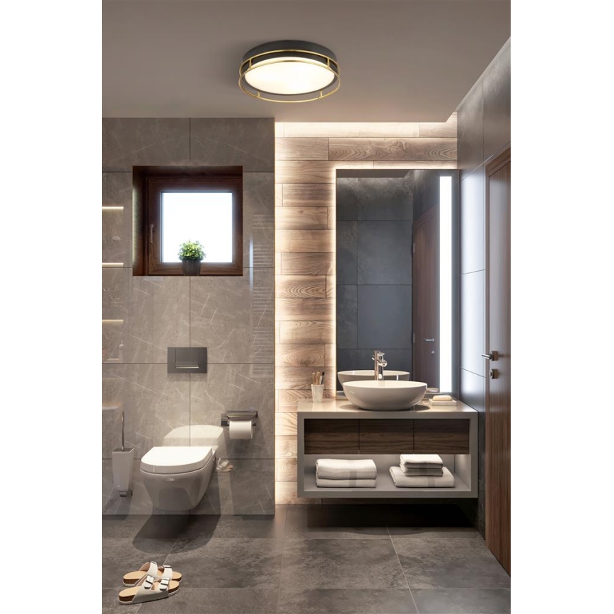Searchlight - Iluminação de teto para casa de banho PHEONIX 2xE14/60W/230V diâmetro 30 cm IP44