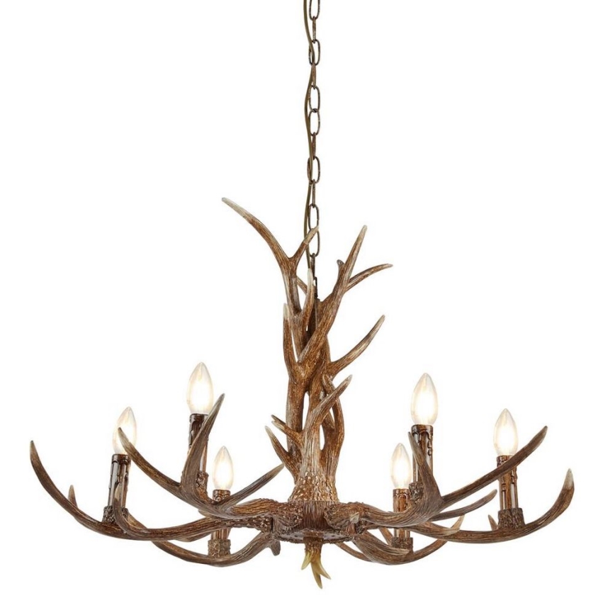 Searchlight - Candelabro suspenso STAG 6xE14/7W/230V