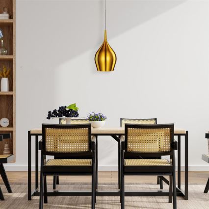 Searchlight - Candeeiro suspenso VIBRANT 1xE14/40W/230V dourado