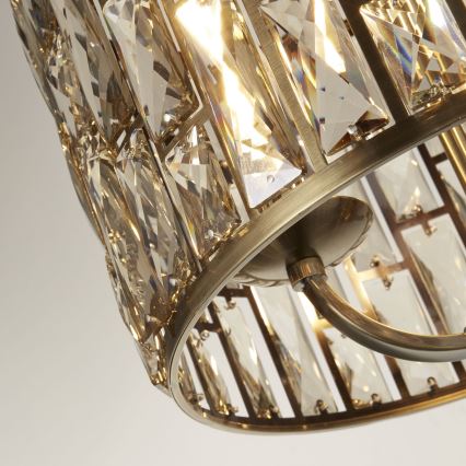 Searchlight - Candeeiro suspenso BIJOU 3xE14/60W/230V diâmetro 38 cm latão