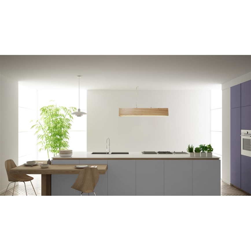 Searchlight - Candelabro suspenso LED ASH LED/20W/230V cinza