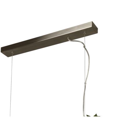 Searchlight - Candelabro suspenso LED ASH LED/20W/230V cinza