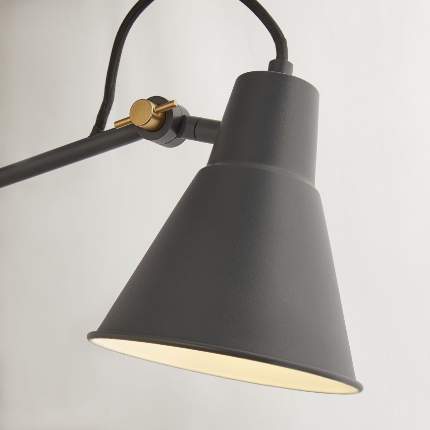 Searchlight - Candeeiro de parede com regulação SWING ARM 1xE27/20W/230V antracite