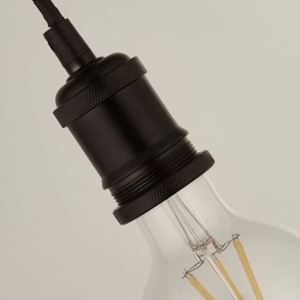 Searchlight - Lustre suspenso em cabo SUSPENSION 1xE27/60W/230V preto