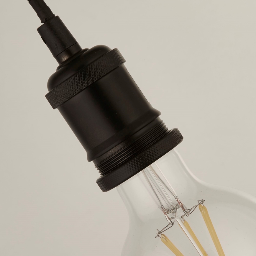 Searchlight - Lustre suspenso em cabo SUSPENSION 1xE27/60W/230V preto