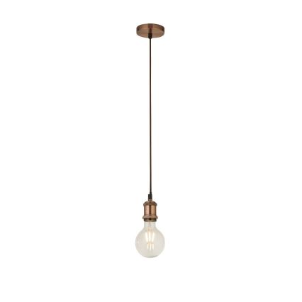 Searchlight - Lustre suspenso por cabo SUSPENSION 1xE27/60W/230V em cobre