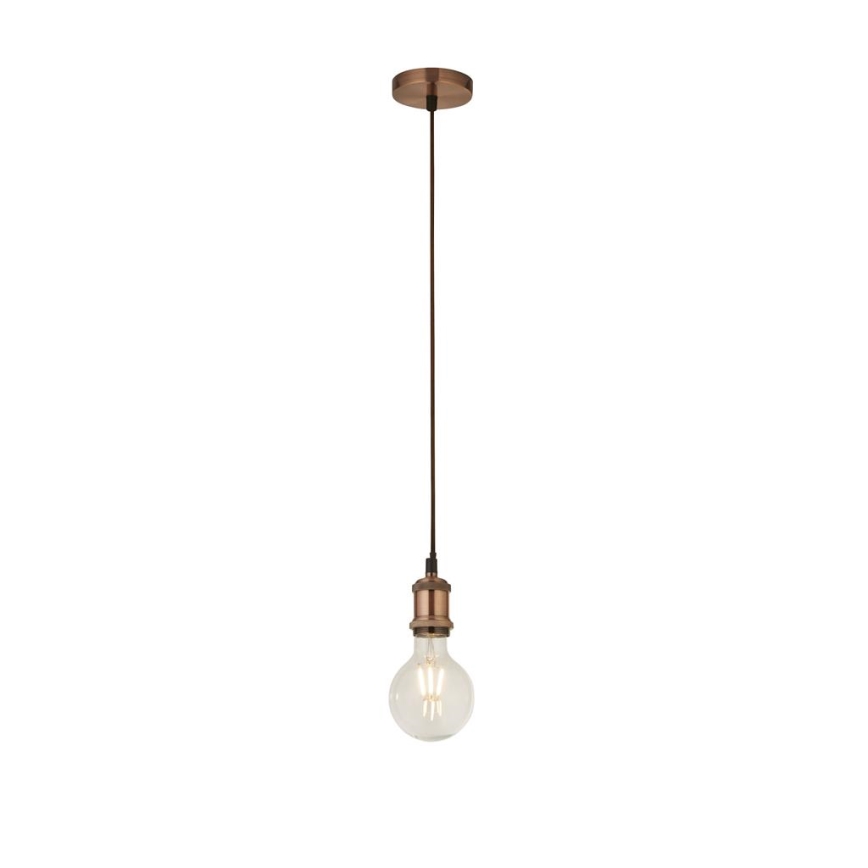 Searchlight - Lustre suspenso por cabo SUSPENSION 1xE27/60W/230V em cobre