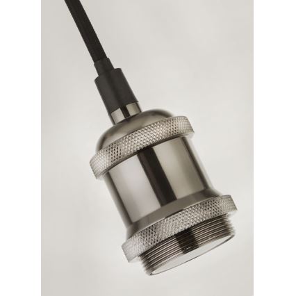 Searchlight - Lustre suspenso por cabo SUSPENSION 1xE27/60W/230V prateado