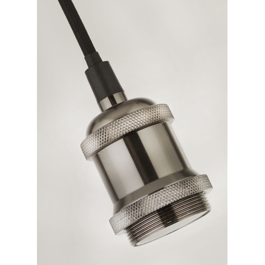 Searchlight - Lustre suspenso por cabo SUSPENSION 1xE27/60W/230V prateado