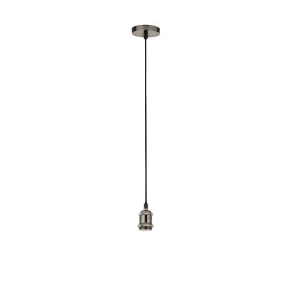 Searchlight - Lustre suspenso por cabo SUSPENSION 1xE27/60W/230V prateado