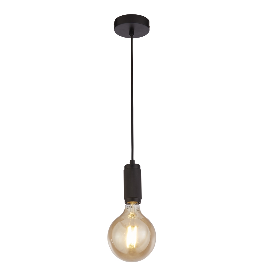 Searchlight - Lustre pendente com cabo SUSPENSION 1xE27/60W/230V preto