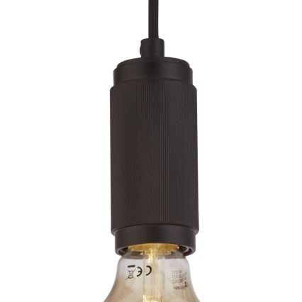 Searchlight - Lustre pendente com cabo SUSPENSION 1xE27/60W/230V preto