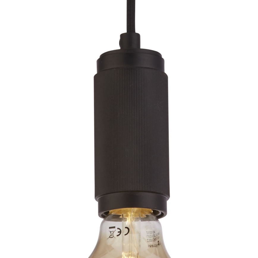 Searchlight - Lustre pendente com cabo SUSPENSION 1xE27/60W/230V preto