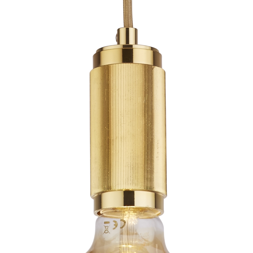 Searchlight - Lustre suspenso SUSPENSION 1xE27/60W/230V dourado