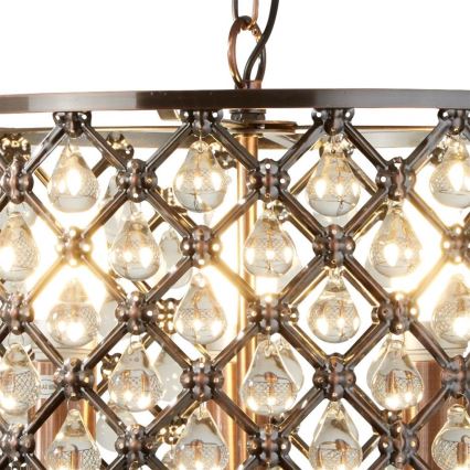 Searchlight - Candelabro de cristal de corrente MARQUISE 3xE14/40W/230V